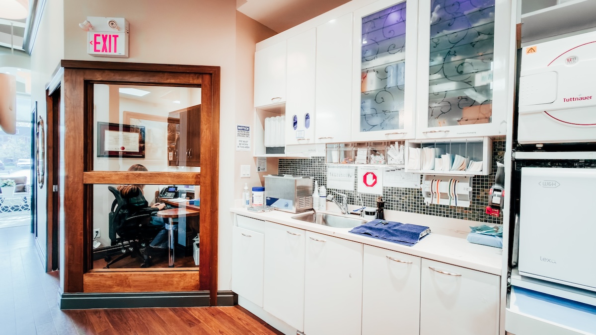 Sterilization area at Longworth Dental Bowmanville